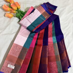Multi Coloured Soft Silk