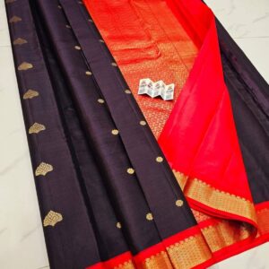 Kanchipuram silk Dark Brown