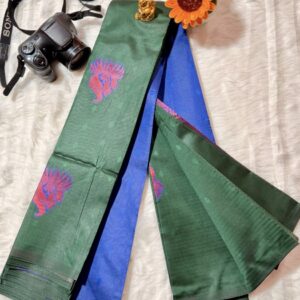 Kalani Silk green with blue