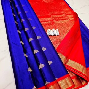 Kanchipuram-silk-Blue