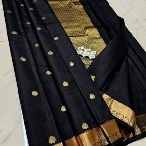 Kacipuram-silk-Pure-Black