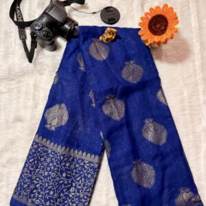 Paani poori saree Blue