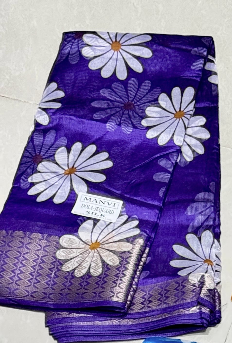 Floral- official saree ( Purple)