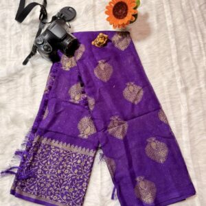 Paani poori saree purple