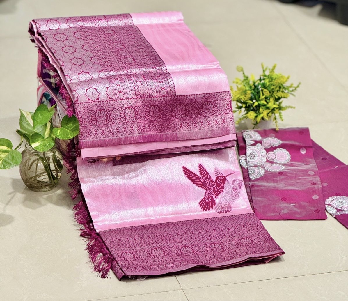 Premium Quality Saree with Aari Blouse