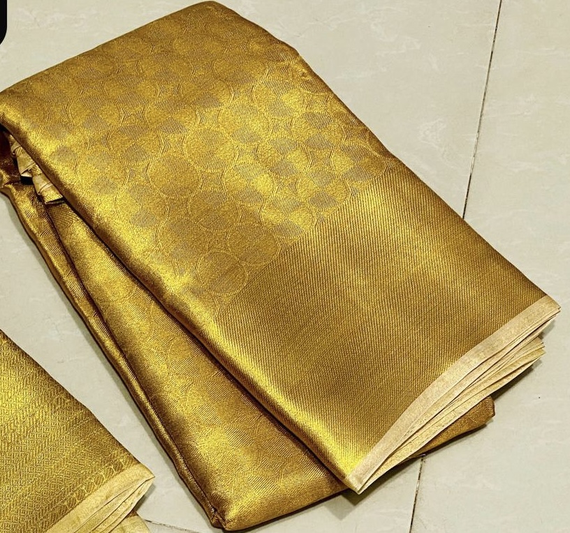 Ambani Rich golden saree 02