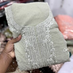 Stone Work Shalwar Material