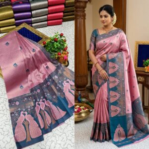 Korvai Bridal Fancy Light Weight Silk Saree