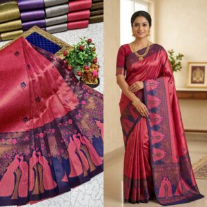 Korvai Bridal Fancy Light Weight Silk Saree