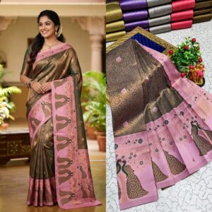 Korvai Bridal Fancy Light Weight Silk Saree