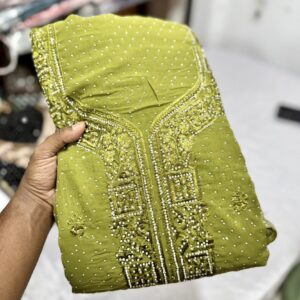 Stone Work Shalwar Material