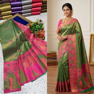 Korvai Bridal Fancy Light Weight Silk Saree
