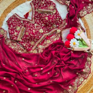 Elegant Designer Saree With stitched blouse