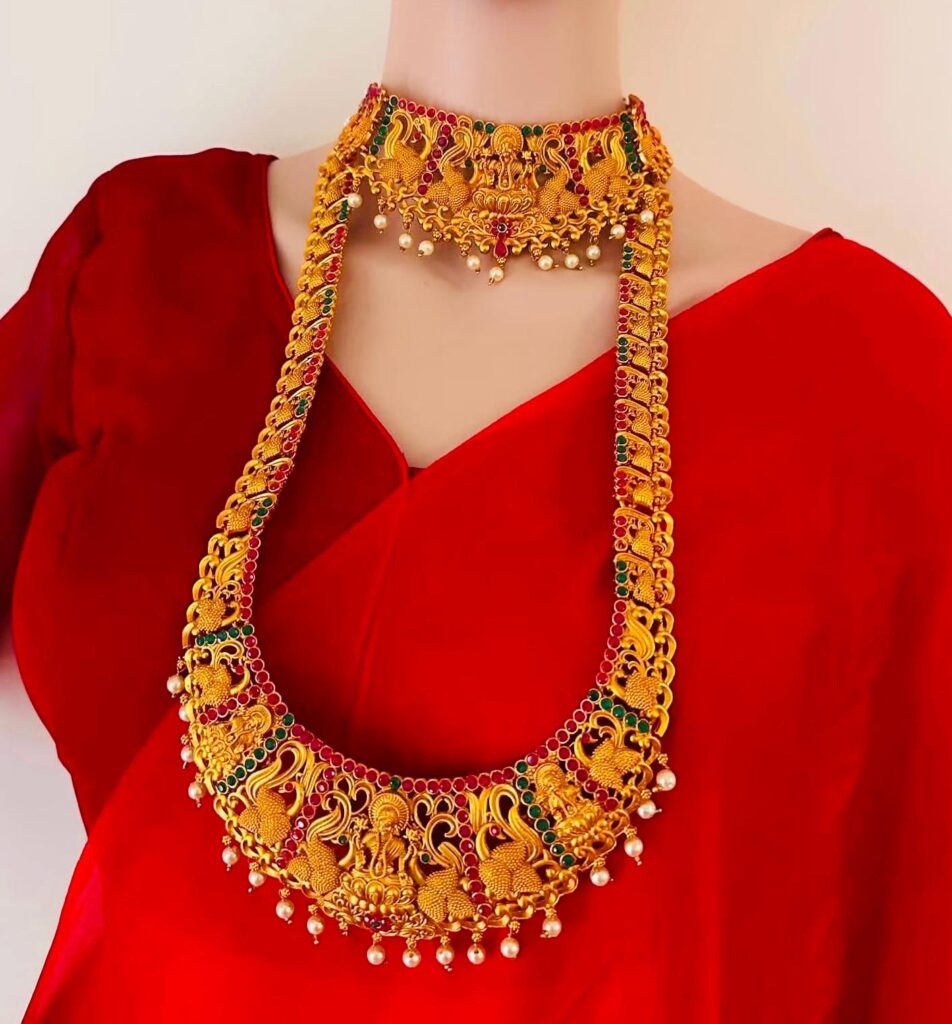 Temple Jewellery Combo Set