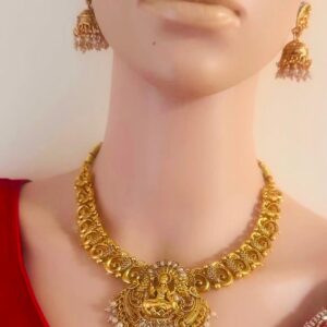 Classic Temple Lakshmi Medallion Set
